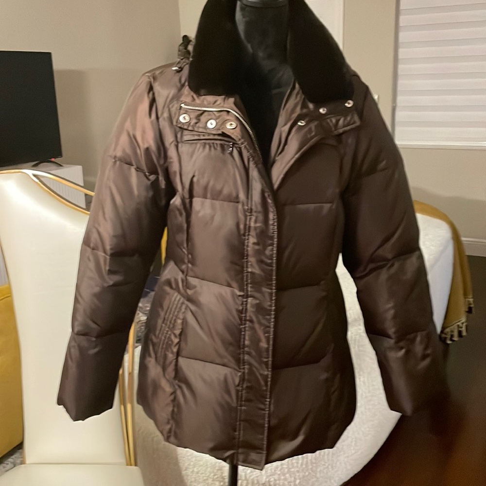 Beautiful Chocolate Brown Michael Kors Puffer Coat
